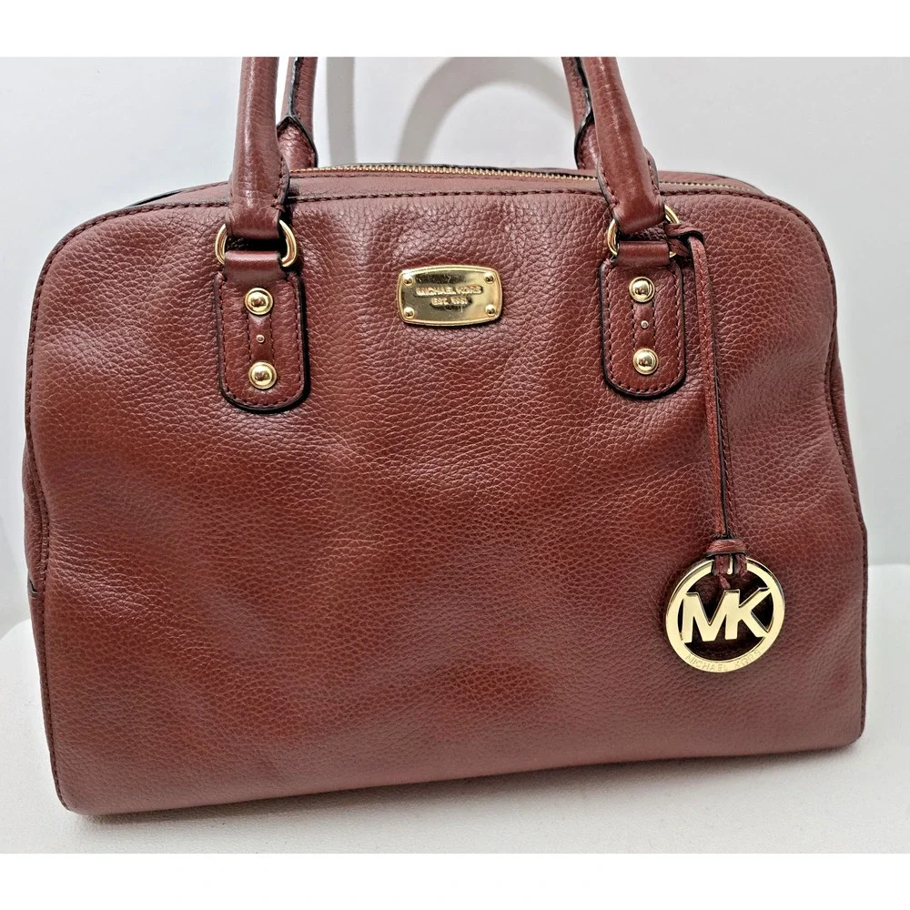 Michael Kors Satchel Doctor Style bag Purse Medium Brown